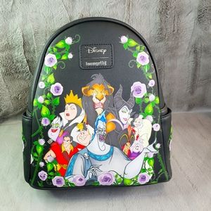 NWT Loungefly Disney Villains Mini Backpack